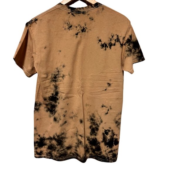 Women's PacSun Rebel Racing tan/black tie-dye, t-shirt, Small - Picture 2 of 3